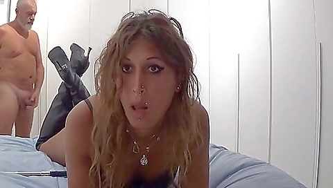 Busty shemale 18+ is fucked by a guy in a porn scene