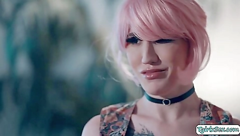 Red head babe gets fucked in her tight ass and pussy