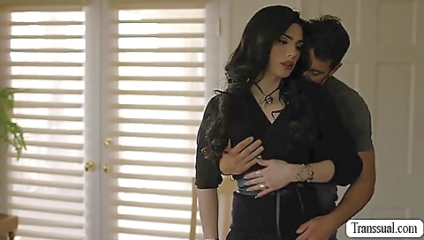 Hot brunette is getting a hardcore ass to her behind