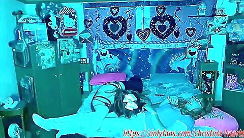 Horny redhead with a sexy body fucks and gets creampie