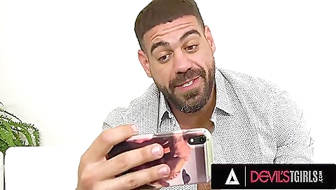 Trans blonde with a big booty gets her ass fucked deep