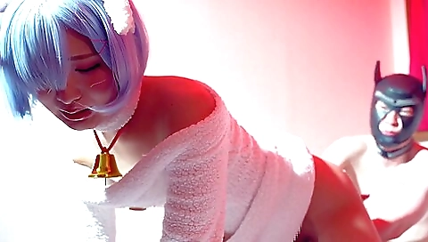 Japanese chick in a uniform gets on a cock to suck and lick