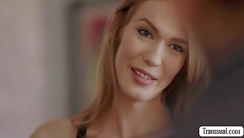 Stepbrother fucks a redhead babe with the ass in the mouth