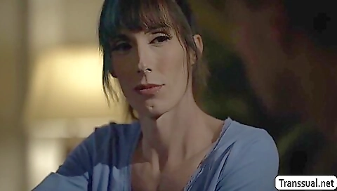 Big black dildo ass flick of a transvestite with a tattoo