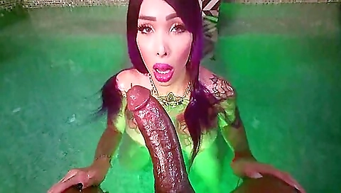 Blonde babe getting to feel a black cock deep inside