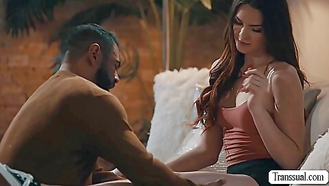 Step fantasy with a brunette and a fat dick on a porn movie